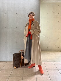 優恵のおしゃれは心意気  Vol.23 「オレンジ色の冬到来、行けなかった温泉旅行のお話です」