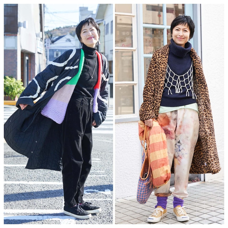 【1週間コーデ】華やぎアウターと技アリ小物で冬の重ね着スタイル~〈月曜日・火曜日〉#015 Miho Aida~