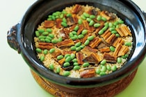 清水ミチコのシミチコキッチン Vol.1〜穴子と枝豆の炊き込みご飯〜