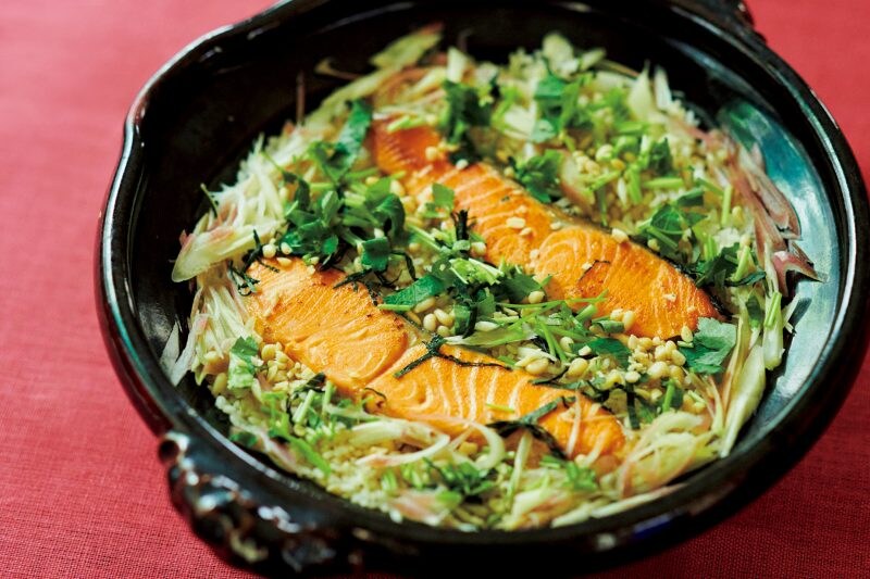 清水ミチコのシミチコキッチン Vol.5〜サーモンの炊き込みごはん〜