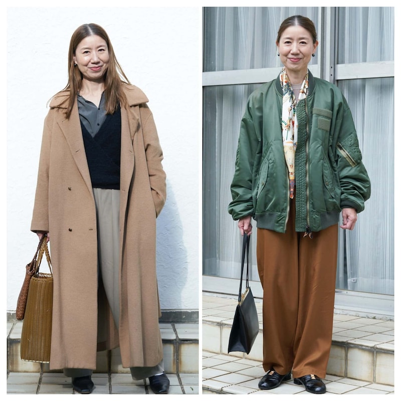 【１週間コーデ】大人はこう着る！ キャメルコートとMA-1 冬のアウターコーデ２選～〈月曜日・火曜日〉#016 Misato Shimizu～