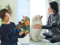 新しいことを始めた50代を取材【フラワーアレンジメント】【ドッグマッサージ】