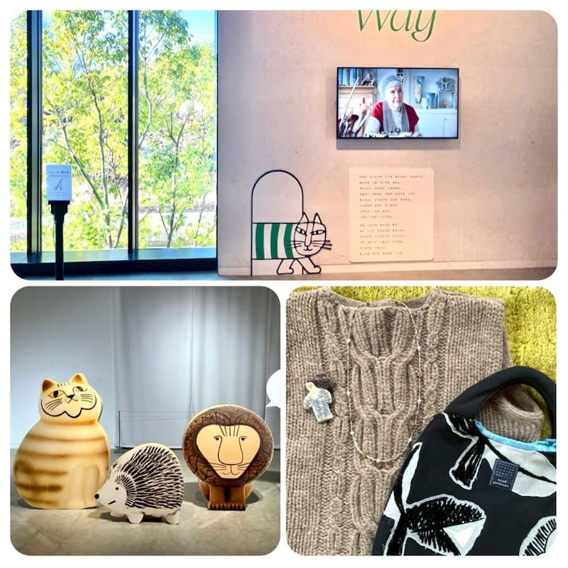 「リサ･ラーソンの作り方展」へ　 真冬の美術館コーデはバッグとブローチをポイントに♪ ～毎日ごきげん帖 Vol.16～