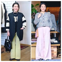 【１週間コーデ】春のきれい色パンツコーデ２選　黒トップスで着やせマジック！　～〈金曜日〉#017 Fumiko Kawaguchi～