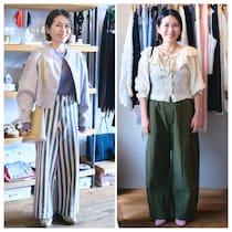 【１週間コーデ】ワイドパンツはショート丈トップス一択！スポーツミックスとフリルブラウスで春っぽく～〈土曜日・日曜日〉#017 Fumiko Kawaguchi～