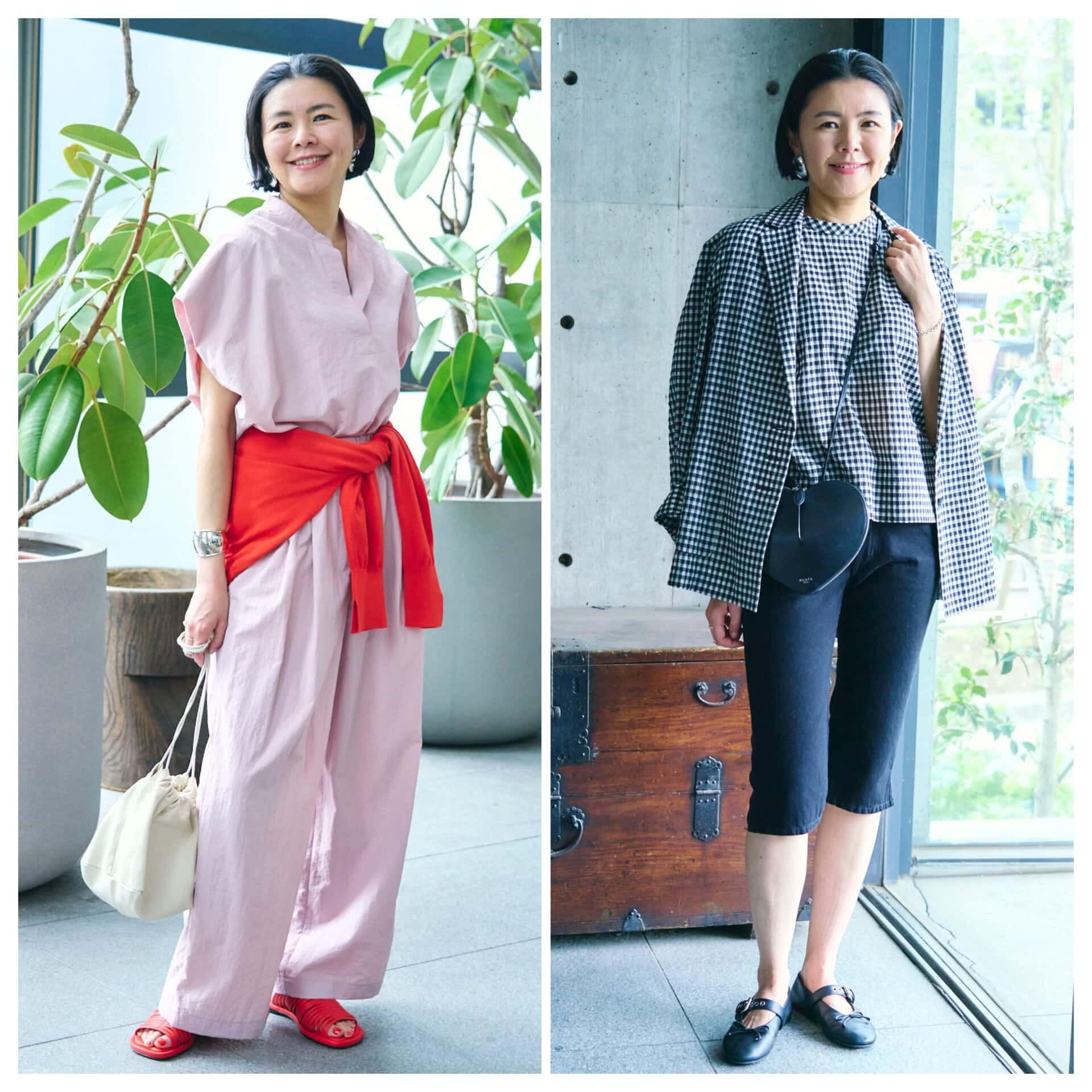 ちむ様❤️春物 ブランド服 レディースコーディネートセット きれいカジュアル 4着 1週間コーデ】 初夏の最旬セットアップ2選 ピンク×レッド＆ギンガム