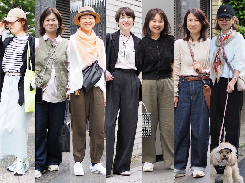 【1週間スナップ】50代のための白スニーカー正解コーデ7選 “無難見えしない”コツは？