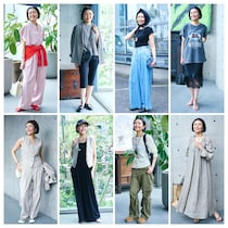 【１週間コーデ】初夏のきれい見えカジュアル８選　スリムアップの黄金ルールは「全身を二色まで」～#019 Yuko Adachi  足立優子さん～