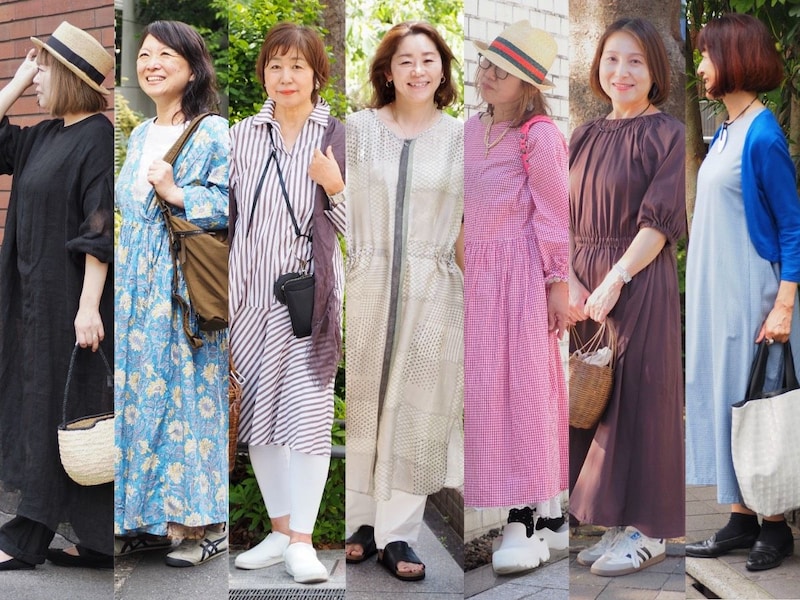 【1週間スナップ】気温25度の日、50代は何着る？ 軽やかワンピースコーデ7選