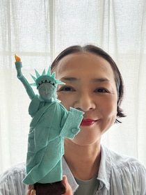 優恵のおしゃれは心意気 「Lady Liberty と4万本のルピナスよ」 Vol.28