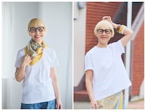 ユニクロ2大Tシャツ、大人世代に似合うのはどっち？？　エアリズムコットンTVSクルーネックTを徹底比較　サイズ・透け感・着回し～冨永彩心さんが指南！ 毎日の装いがちょっと垢ぬけるコツ vol.7～