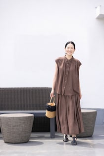 【しまむらhareiroで指名買い】大人の夏はシックに華やぐ。涼やかカジュアル6選【50代ファッション】