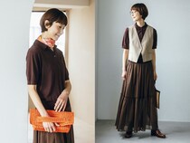 今季のトレンドカラー【ブラウン】を50代はこう着る！
