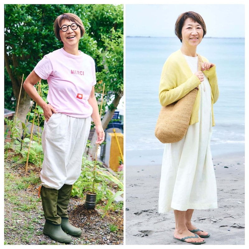 【１週間コーデ】［50代の夏休み］畑仕事のラクちんパンツ＆海の家の大人ワンピ～〈土曜日・日曜日〉#022 Emi Kirino～