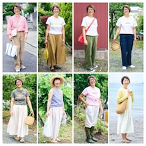 【1週間コーデ】50代葉山暮らし。「20代からの愛用品」でつくる大人の夏カジュアル8選 ～ 桐野恵美さん #022 Emi Kirino～