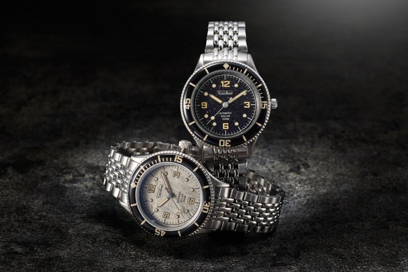 【太陽光発電のダイバーズ】テクネから特殊素材×ソーラー×防水×小ぶり(37㎜)の4拍子揃ったハイコスパが登場!クラファン652%達成の人気ぶり!