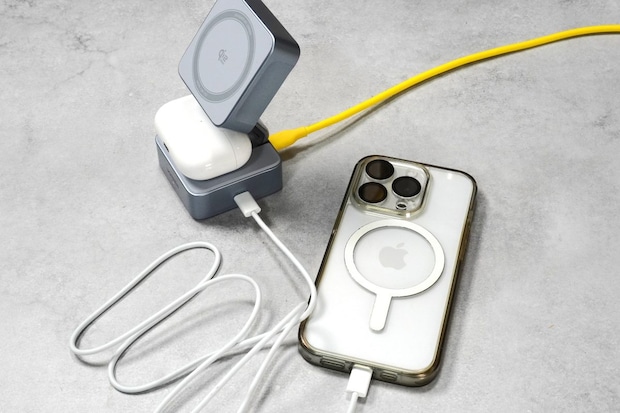 UGREEN MagFlow 2-in-1 マグネット式ワイヤレス充電器 25W