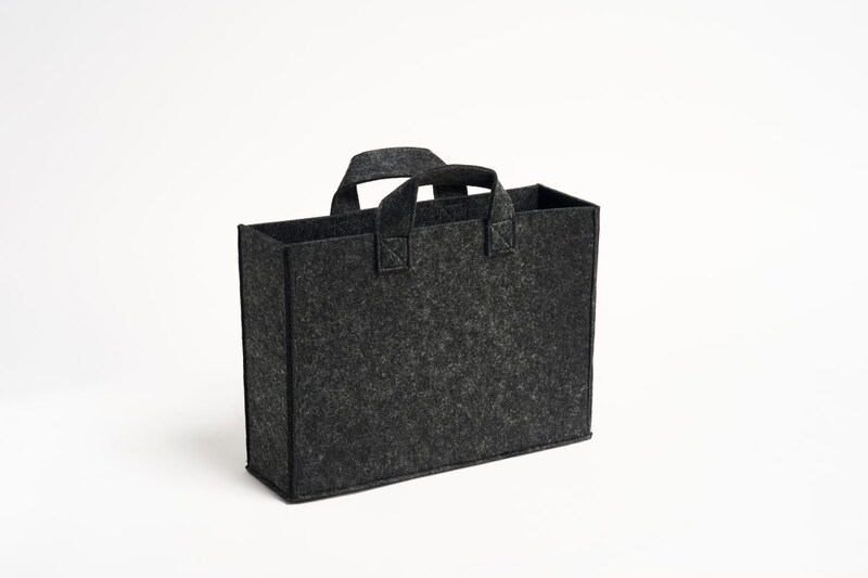 持ち運べるフェルト ファイルボックス ¥1,090