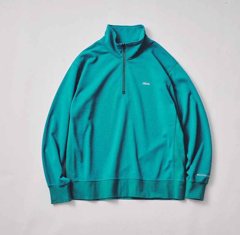 ナンガ DRY MIX TERRY HALF ZIP SWEAT