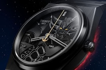 【世界限定1975本の注目時計】グレンダイザー誕生50周年コラボ！ティソ「PRX 40㎜」が黄金の秒針と宇宙を感じるフルブラック仕様で登場