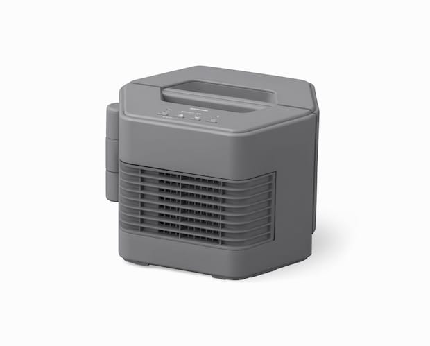 アイリスオーヤマ「セラミックファンヒーター ツインセラ」オープン価格/約幅26×奥行22×高さ18㎝/約1.9㎏