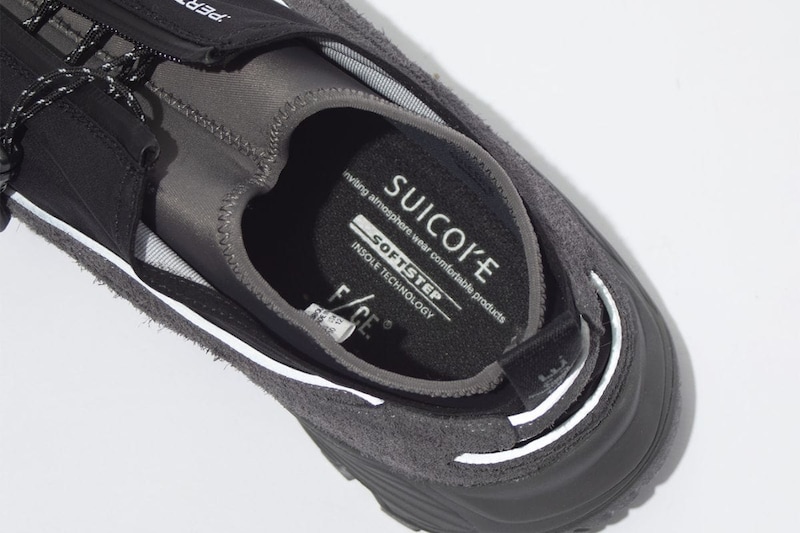 ライニングは防水透湿機能を備えたSUICOKE SHERPA