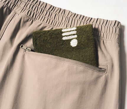 ファスナー付きで安心！