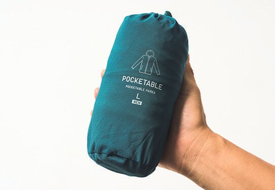 携帯しやすい収納袋付き！