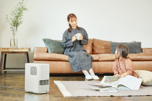 約2.5m先まで届く大風量でしっかりあたため