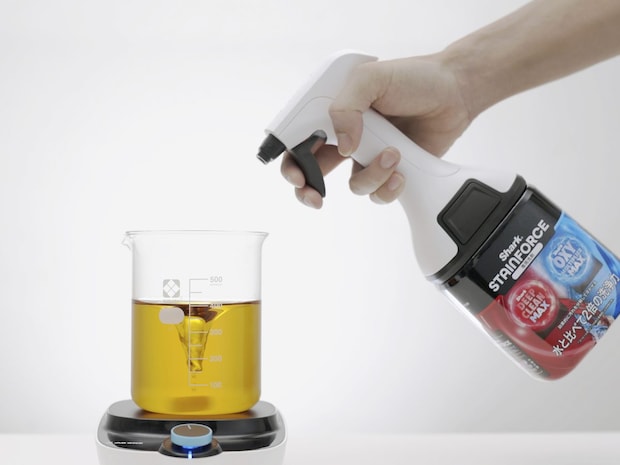 水と比べて洗浄力が2倍の専用洗剤付き