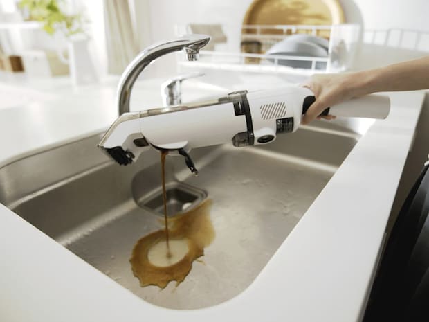 汚水タンクの排水口を開けるだけで排水