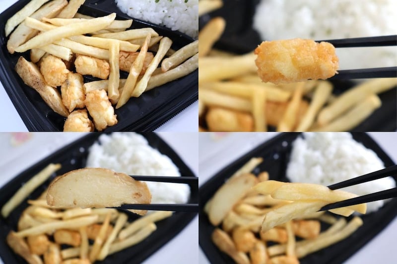 3種のフライドポテト入り！