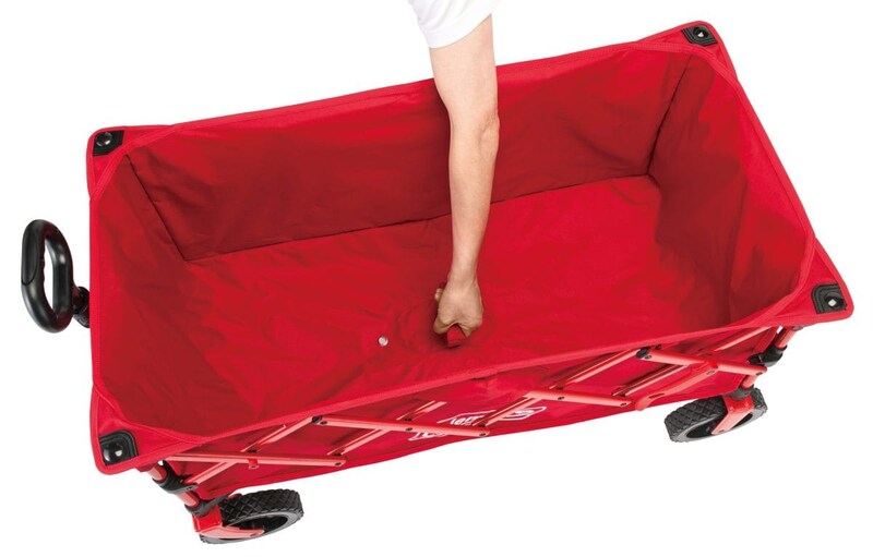 アウトドアワゴンNX　「たたむのも素早く簡単に！」