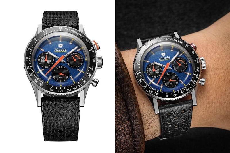 ニバダ・グレンヒェン「クロノキングレーシング(87050Q01)」¥111,000/クオーツ/38㎜径/10気圧防止