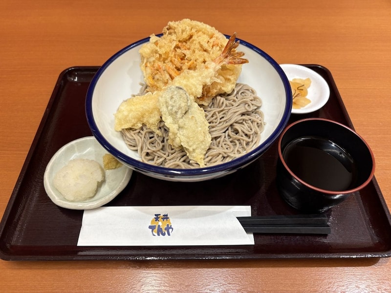 天丼てんや 牡蠣とごぼうの冷やしそば