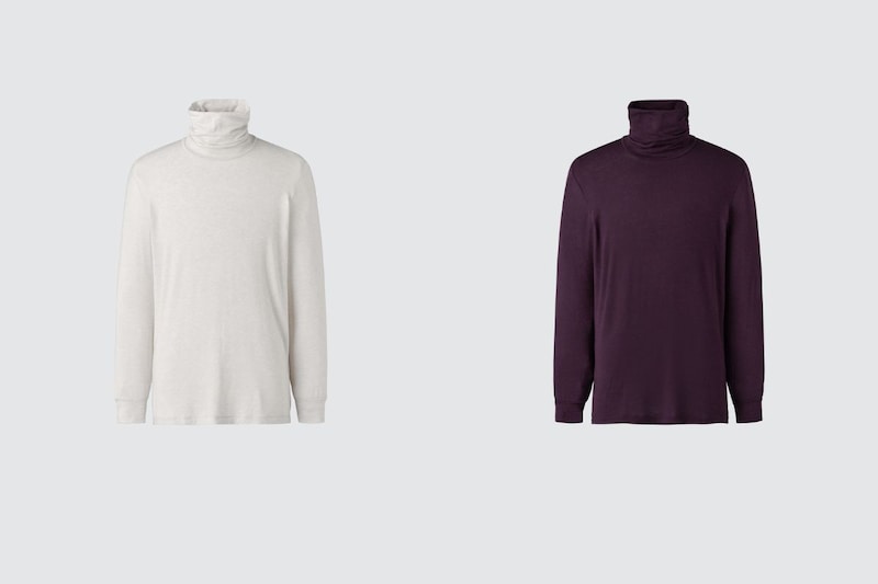 ユニクロ「極暖ヒートテックカシミヤブレンドタートルネックT」各¥2,290