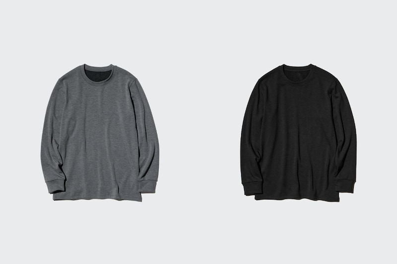 ユニクロ「極暖ヒートテックカシミヤブレンドクルーネックT」各¥2,290