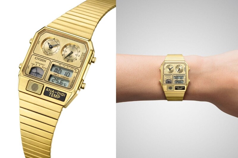 シチズンコレクション レコードレーベル「メタリック アナデジテンプ（JG2103-56P）」￥40,700／クオーツ／32.5㎜／日常生活用防水／限定400本