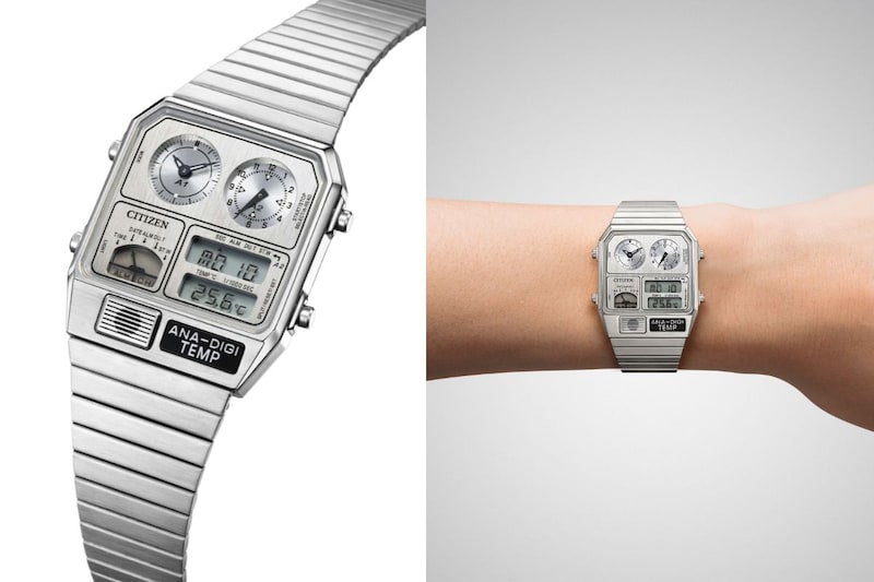 シチズンコレクション レコードレーベル「メタリック アナデジテンプ（JG2101-51H）」￥38,500／クオーツ／32.5㎜／日常生活用防水／限定500本