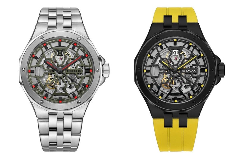 エドックス「デルフィン オリジナル メカノ オートマティック」各￥385,000／自動巻／43㎜径／パワーリザーブは約42時間／20気圧