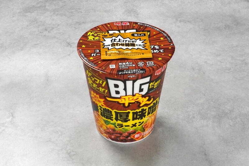 明星 BIGだぜ!一平ちゃん 濃厚味噌ラーメン
￥236（税別）
