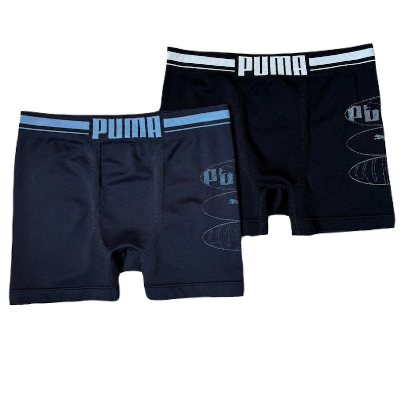 1P PUMA TRIPLE LOGO 成型ボクサー(前閉) 各¥1,408