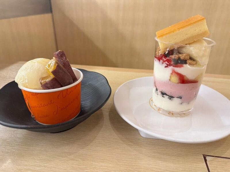 食後にピッタリの濃厚スイーツ2選
