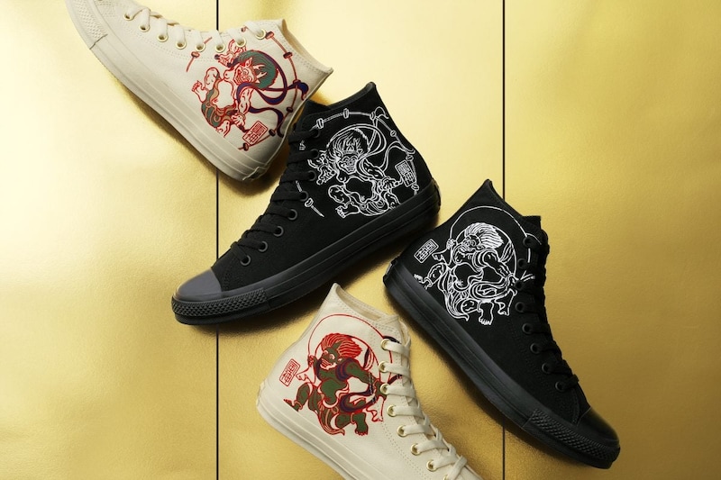 コンバース「オールスター フウジンライジン　HI」￥9,900／2色展開（オフホワイト、ブラック）