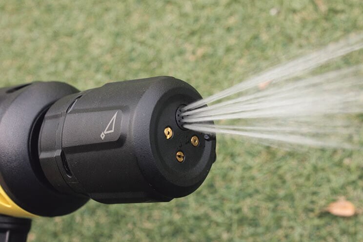 4in1ノズルで豊富な噴射パターン