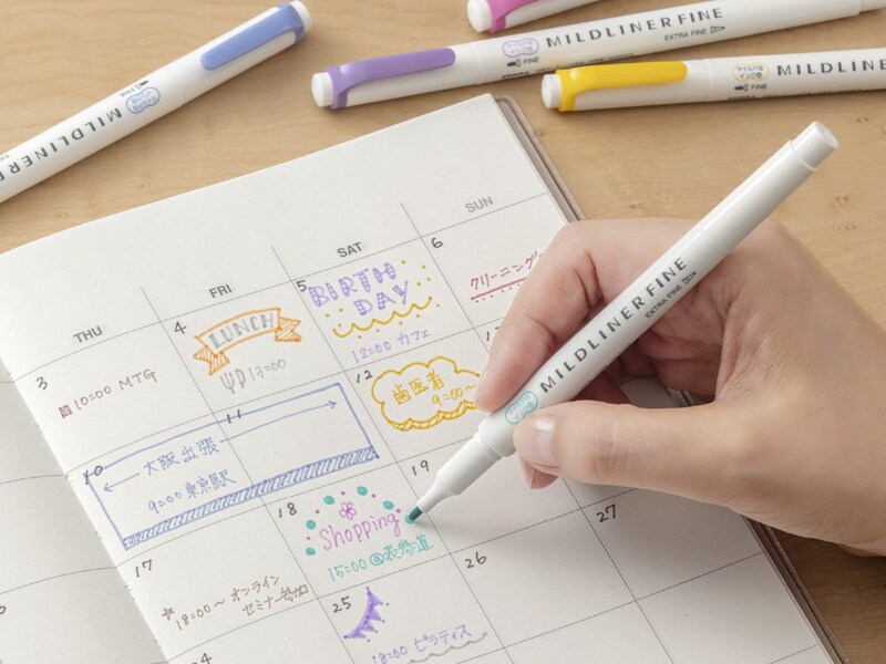 手帳やノートの細字書きに