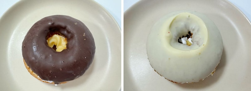 濃厚なクリームとチョコの甘みを楽しめるドーナツ