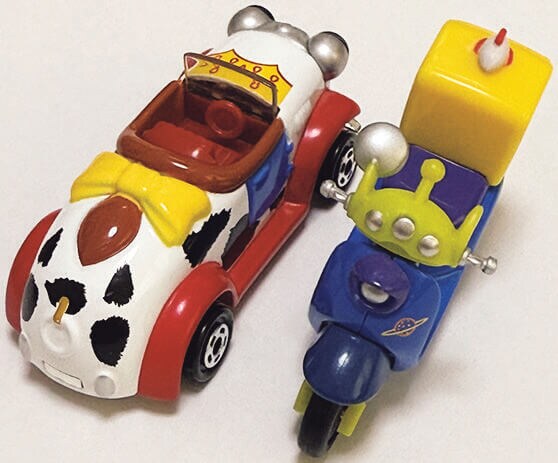 「ひと目ぼれした2台」は『トイ・ストーリー』のキャラクターがモチーフ