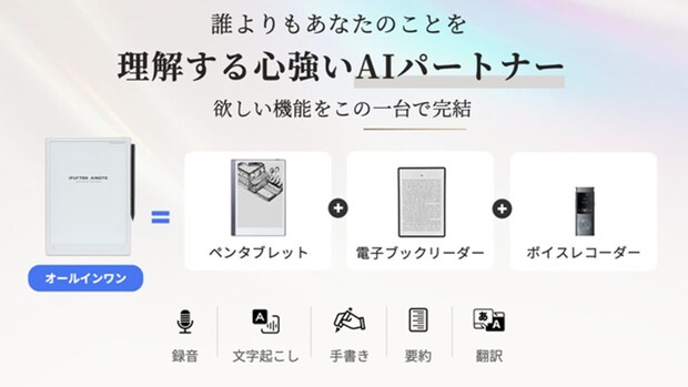 Makuakeで1.29億円超の大ヒットを記録したアイテムの進化版がAINOTE 2 AIスマートノート