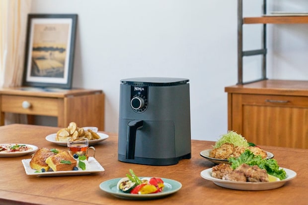 ニンジャ「ニンジャ ミニエアフライヤー」市場想定価格¥9,900/高さ247×幅202×奥行276㎜/約2.5㎏/容量約1.9ℓ